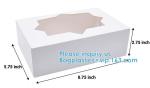 Chocolate Takeaway kraft, Christmas Cookie Bakery Treat Box Set With Window,