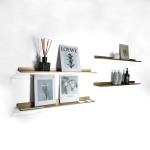 750mm Length Aluminum Wall Mounted L Floating Shelves For Bathroom