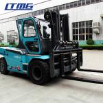 8000kg Electric Hydraulic Forklift Equipment ZAPI Controller 1520mm Fork Length
