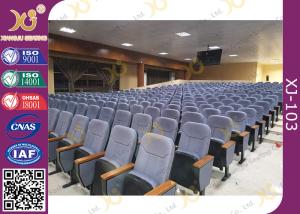 Wholesale Upholstery Cold - Rolled Steel Footrest Audience Seating Chairs With Writing Tablet from china suppliers