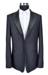 Trendy High Class Mens Slim Fit Suit Blazer Black Business Wedding Person