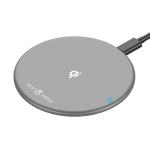 Ultra Slim 10W 5W Qi Wireless Charging Pad Smartphone Grey Fast