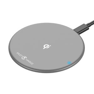 Wholesale Ultra Slim 10W 5W Qi Wireless Charging Pad Smartphone Grey Fast from china suppliers
