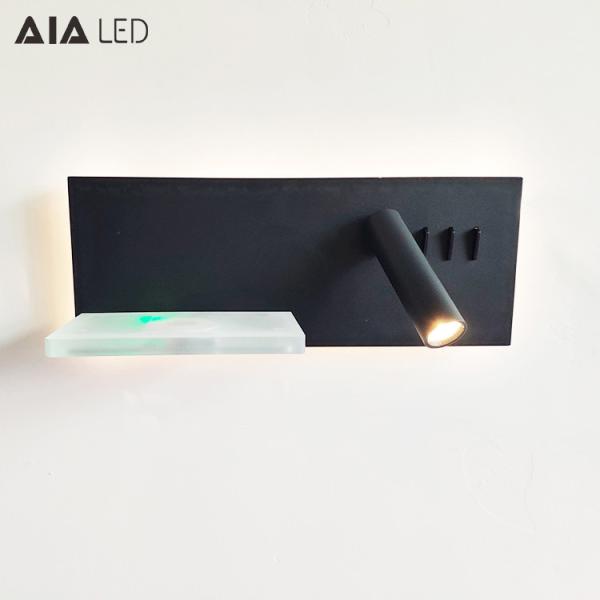Nordic simple multifunctional USB wireless charging lighting bedroom bedside LED