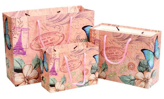 New Fashion Eiffel Tower Europe and the United States Wind Gift Bags Paper Bags