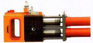 Wholesale 50 - 1500 Kg / H Continuous Screen Changer , Double Working Position Hydraulic Screen Changer from china suppliers