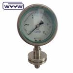 100mm Industrial Manometer 4" Diaphragm Seal Chemical Pressure Gauge