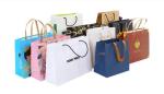 15x8x21cm Fluorescent Color Paper Shopping Bags With Logo