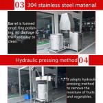 304 Stainless Steel Hydraulic Cold-Press Juicer for Commercial Orange Juice