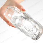 Cork Shaped 500ml Glass Bottles for Alcoholic Beverages Rubber Stopper Sealing