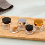 Simple Cosmetic Glass Bottle Leak Proof UV Electroplating Glass Skincare Bottles
