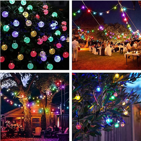 PVC Outdoor Decoration Dimmable Shatterproof LED Solar Fairy Lamp