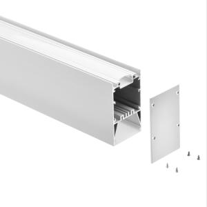Wholesale Up Down Suspended LED Profile 50*85mm Moisture Proof Milky Frosted Cover from china suppliers