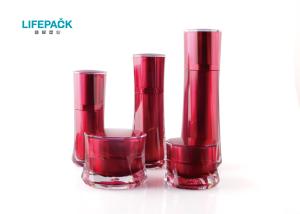 Wholesale Facial Serum Squeeze Acrylic Lotion Bottles 50ml Cylinder With Skirt Shape from china suppliers