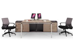 Wholesale Simple Appearance Modular Workstation Desk , Workstation Office Furniture Smooth Treatment from china suppliers