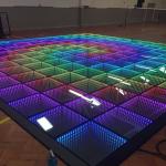 RGB Tempered Glass 3D Mirror LED Dance Floor For Night Club Dance Floor Lights