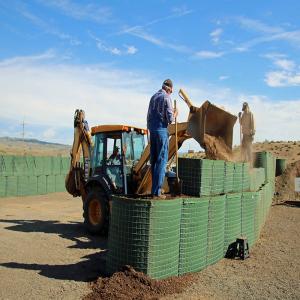 Wholesale 100x100mm Sand Wall Defensive Barrier Filled Military Box Gabion from china suppliers