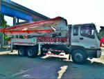 6x4 HOWO Cement Boom Truck , 37 / 39 Meter Boom Height Cement Pump Truck