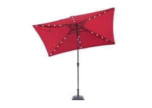 Wholesale Charming Garden UV Beach Umbrella Led Lights Polyester Fabric Aluminum Shaft from china suppliers