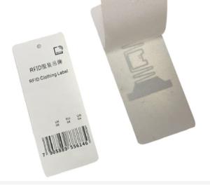 Wholesale 70*30mm Paper Clothing RFID Hang Tag Apparel Clothes 960MHZ from china suppliers