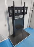 Metal Iron Smart Board Floor Stand , Mobile TV Trolley Stand With Wheels
