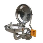 Wall-mounted type stainless steel cover eye washer, eye wash station, auto open
