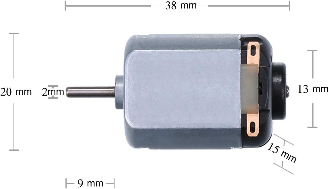 Dimension 20mm Custom 130 Small Brushed dc Motor For DIY Science Experiments Projects 