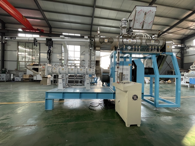 Twin Screw Pet Feed Extruder High Output Shrimp Fish Feed Pellet Extruder