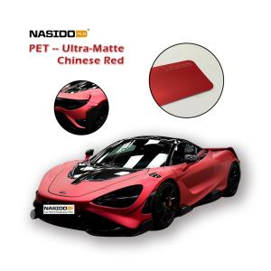 Wholesale Corrosion Protection Color Wrap Film Ultra-Matte Chinese Red Dry Apply Color PET from china suppliers