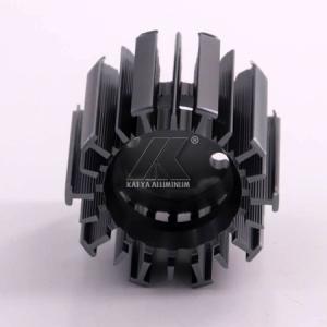 Wholesale Black / Steel Gray Heat Sink Aluminum Profiles Good Thermal Conductivity from china suppliers