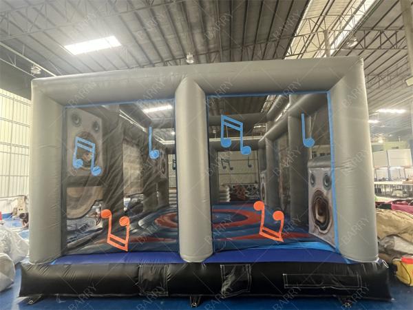 Interactive Inflatable Disco Dance House Adult Boom Box Jumping Bouncy Castle