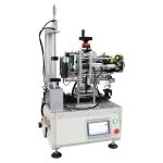 Semi-automatic Barcode Label Printing Machine for Shampoo Cosmetic Bottle in