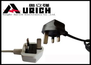 Wholesale UK Approval 3 Prong Computer Power Cord , British Power Cable BS 1363 Standard from china suppliers