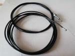 Black Gym Wire Rope 1/4 Inch Outer Diameter For Gym Equipment Assembly
