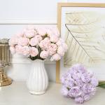 Simulated Flower Tea Rose Decoration Project Outdoor Manufacturer Wholesale Fake