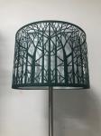 Hollow Tree Laser Cut Metal Lamp Shade White Inner 300*200MM