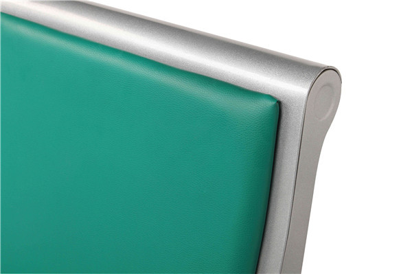 Soft Cushion Aluminium Waiting Chair / AnticorrosiveThree Seater Waiting Chair