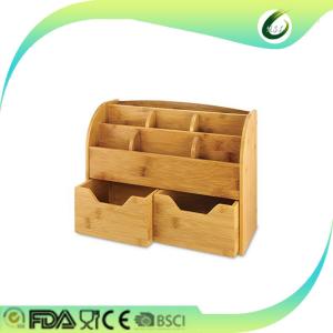 Wholesale fancy 100% tableware bamboo desk organizer from china suppliers