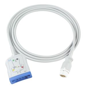 Wholesale P-Hilips 12Pin 6+4 ECG Trunck Cable AAMI IEC ECG Patient Cable from china suppliers