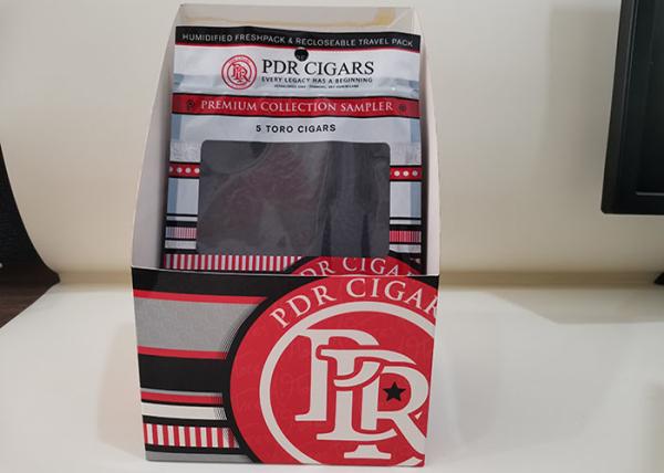 Christmas Promotion Cigar Humidified Bags , Cigar Packaging Bags With Display