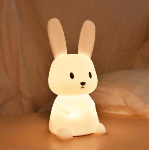 Wholesale Silicone Bunny Lop Bunny Lamp Cartoon LED Silicone Rabbit Night Light from china suppliers