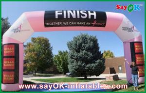 Wholesale Pink Color Inflatable Finish Inflatable Arch With Logo Printing from china suppliers