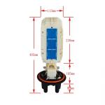 72 Fiber Fiber Optic Closure With Waterproof Ring Six Port Base