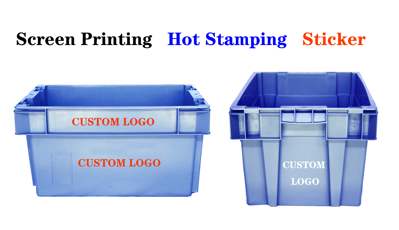 Security Plastic Pastel Crates Packing Industrial Turnover Transport 600x400x300mm