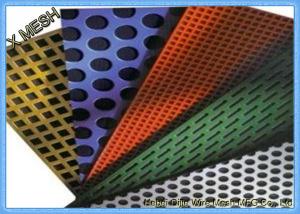Wholesale Round Hole Perforated Metal Mesh , PVC Coated Perforated Aluminum Sheet Metal from china suppliers