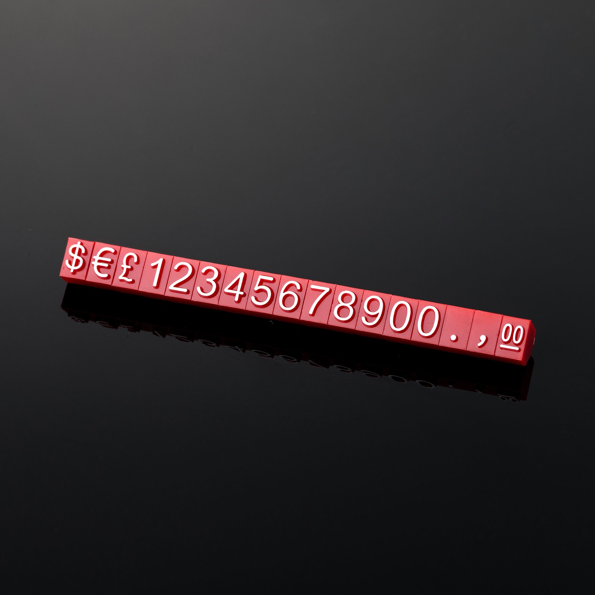 Counter Tag Display for Jewelry Retail Adjustable Plastic Combined Number Letter