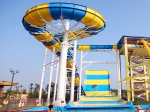 Wholesale Giant Boomerang Water Slide For Family / Outdoor Water Park Equipment from china suppliers