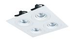 Four Lights 36W Square Gimbal LED Downlight High Luminus 2500lm
