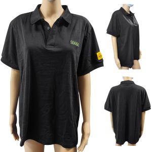 Wholesale Cleanroom Safety Work Wear Cotton Carbon Fiber ESD Anti Static Polo T Shirt from china suppliers