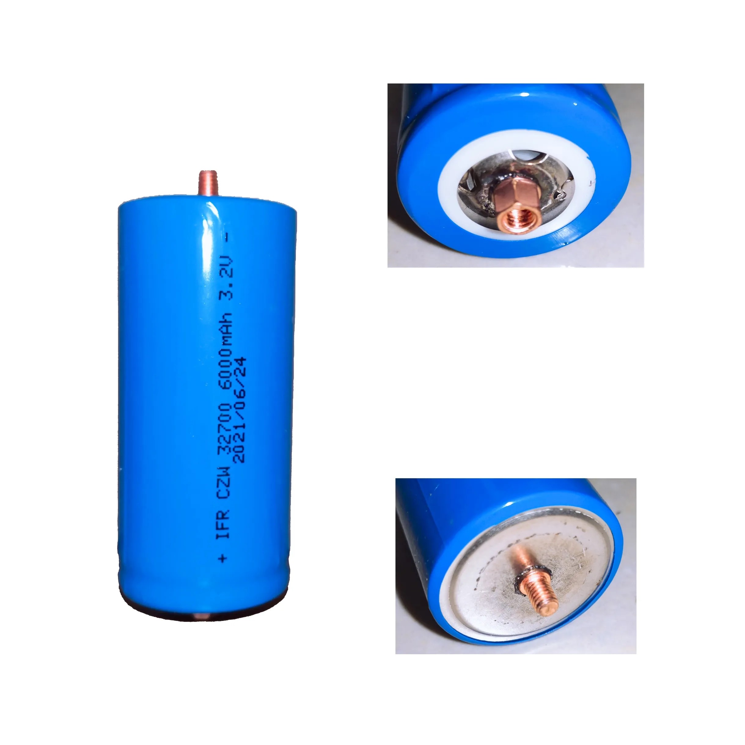 32700 LiFePO4 Battery Cells 3.2volt 6000mah Pole Post Rechargeable Lithium Ion Screw Terminals